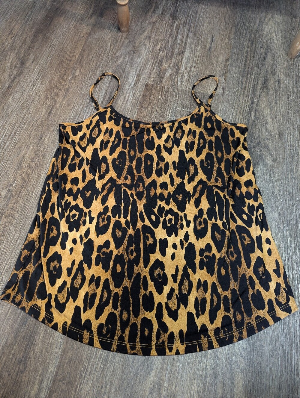 The Limited Leopard Print Cami Tank Top - Black & Tan
